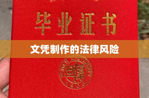 静乐文凭制作的法律风险