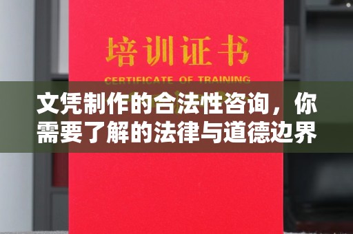 静乐文凭制作的合法性咨询，你需要了解的法律与道德边界