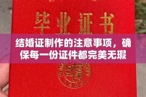 静乐结婚证制作的注意事项，确保每一份证件都完美无瑕